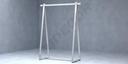 Perchero de Forma Triangular Color Blanco 150X120X48 cm Tridecor