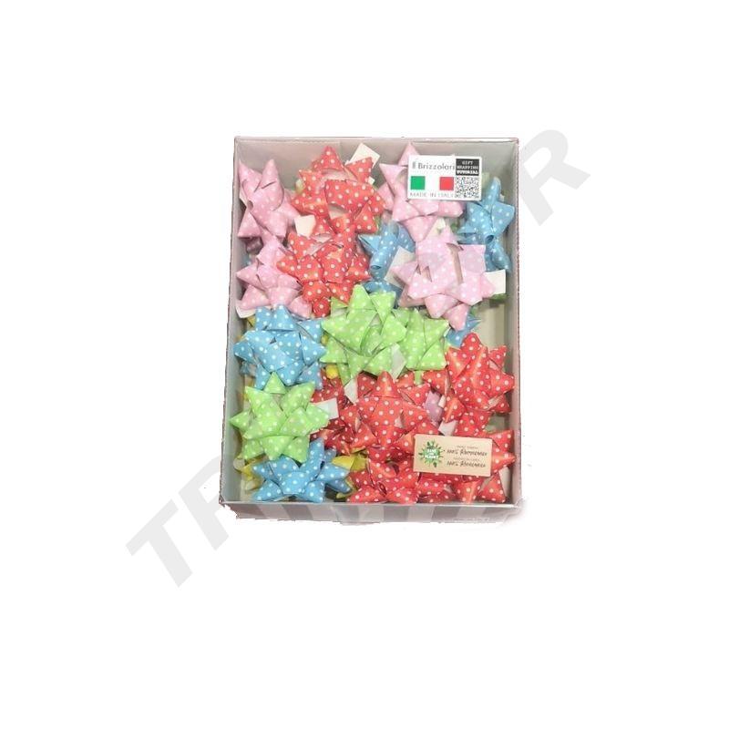 Estrellas Adhesivas de Colores Pasteles Variados con Puntos 15mm/50pcs 31262/68262