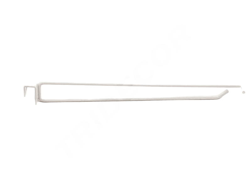 Gancho de Alambre Blanco para Tubo Cuadrado 35cm 7mm