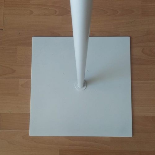 Base para busto de aluminio blanco