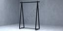 Perchero De Forma Triangular Color Negro 150X120X48 Cm Tridecor