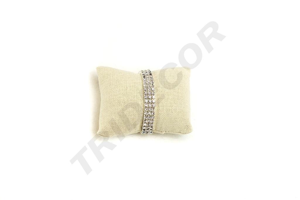 Almohadilla para Pulsera de Lino Beige