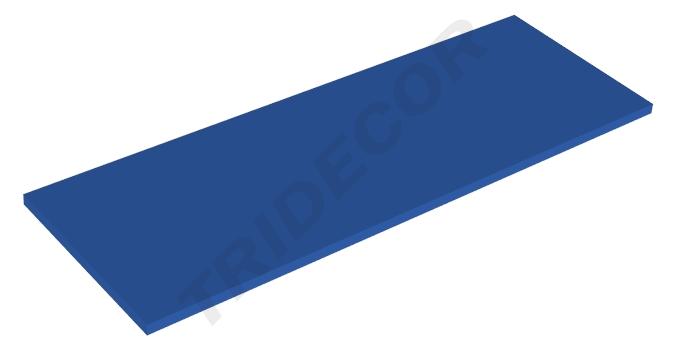 Azulejo de madera azul 120X35cm grosor 19mm