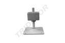 Base ajustable para tubo cuadrado blanco de 38x38mm