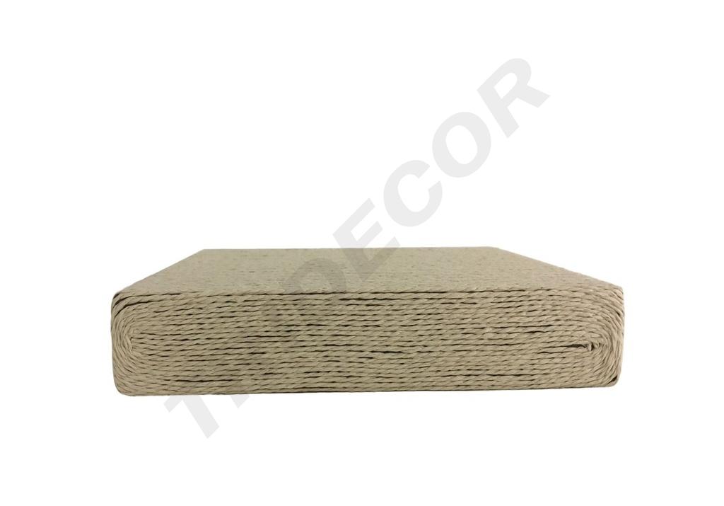 Base cubierta con cuerda beige