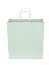 Bolsa de Papel de Celulosa Blanca con Asa Arrugada 32X13X41cm 25 unidades