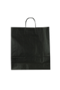 Bolsa de papel Kraft negro con asa retorcida 36X12X41 CM 25 unidades