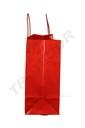 Bolsa de papel fuerte con asa de cordón rojo mate 54X16X43 cm - 25 unidades