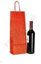 Bolsa de Papel Kraft Rojo con Asa Retorcida para Botellas, 39x14+8.5cm, 25pcs