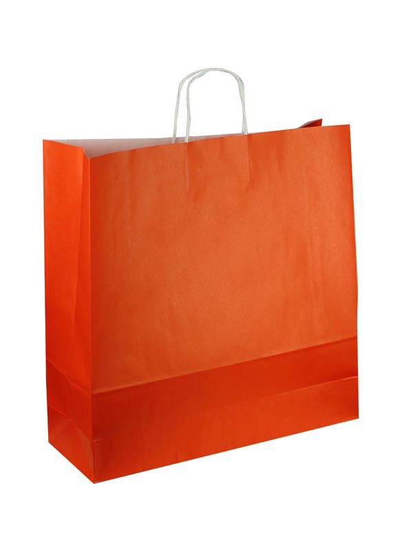 Bolsa de Papel de Celulosa Naranja 49X44X15 CM 25 Unidades