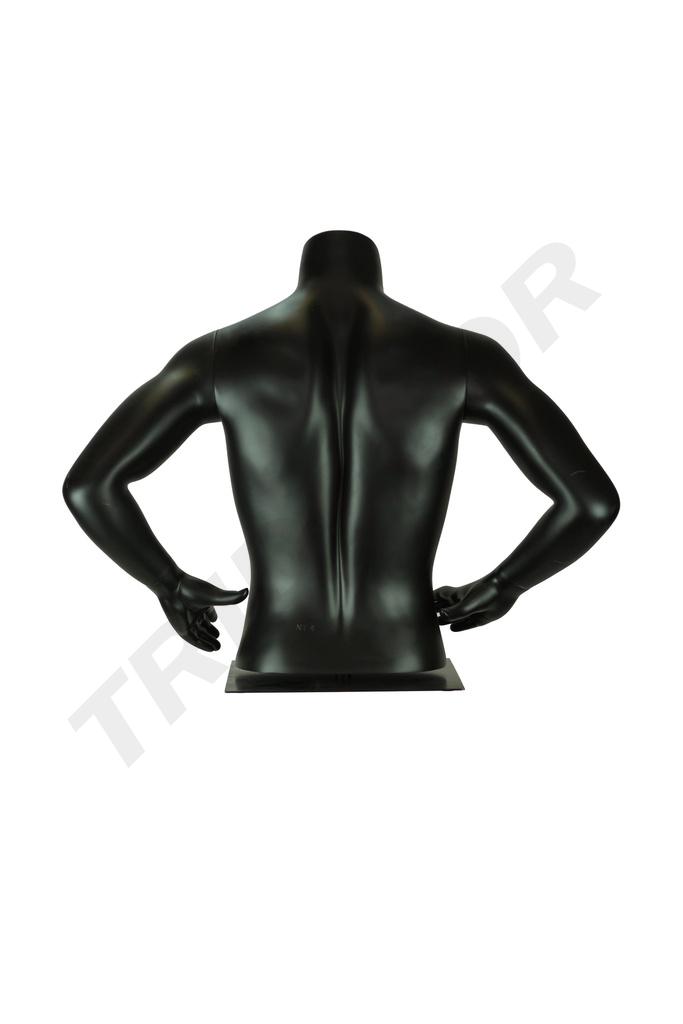 040845-Busto-de-hombre-negro-con-base-de-metal-regulable-tridecor