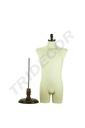 Busto Masculino Mediano en Lino Beige sin Base