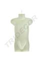 Busto de Niño de Plástico Blanco