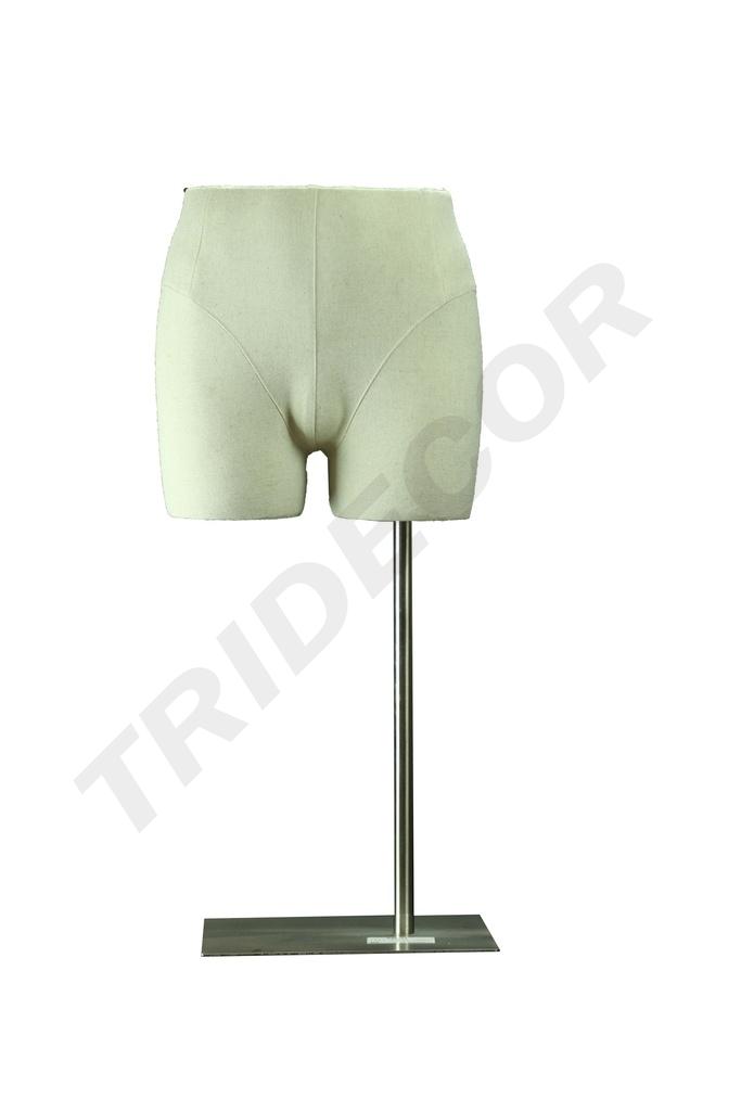 Busto de medio cuerpo beige ajustable para hombre