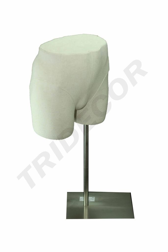 Busto de medio cuerpo beige ajustable para hombre