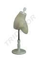 Busto de Hombre Ajustable con Base Blanca