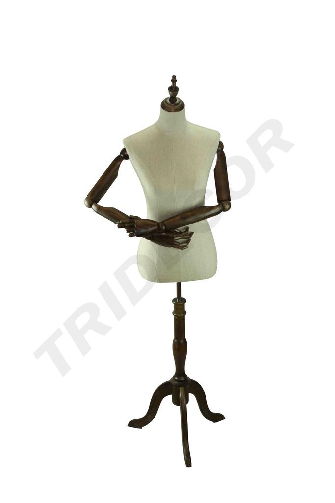 040375-Busto-mujer-tela-de-lino-brazos-articulados-tridecor