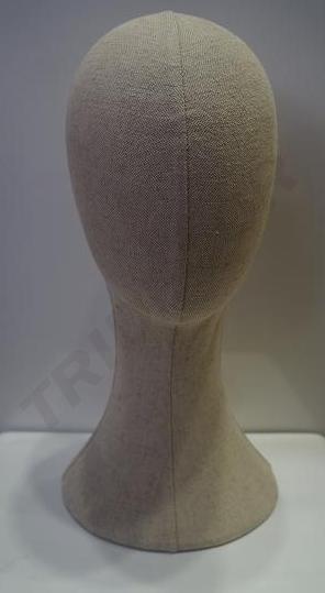 Cabeza de Hombre de Lino Beige 40 cm