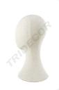 Cabeza de Hombre de Lino Beige 40 cm