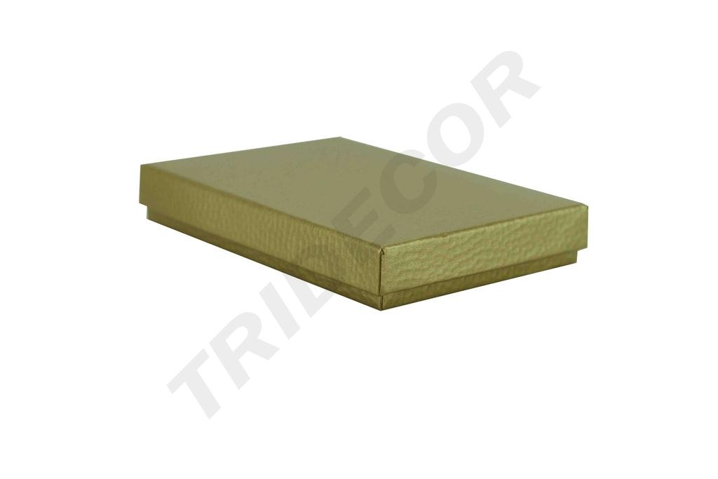 Caja para Joyería de Material en Bruto de Oro 9.3X13X2.2 cm, 4 Unidades por Paquete