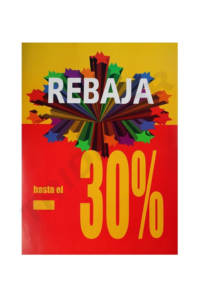 SEÑAL VERTICAL 30% AMARILLO - ROJO