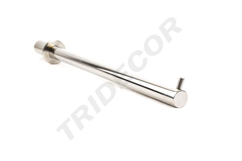 Colgador atornillado con tope para tablero/madera de 18mm