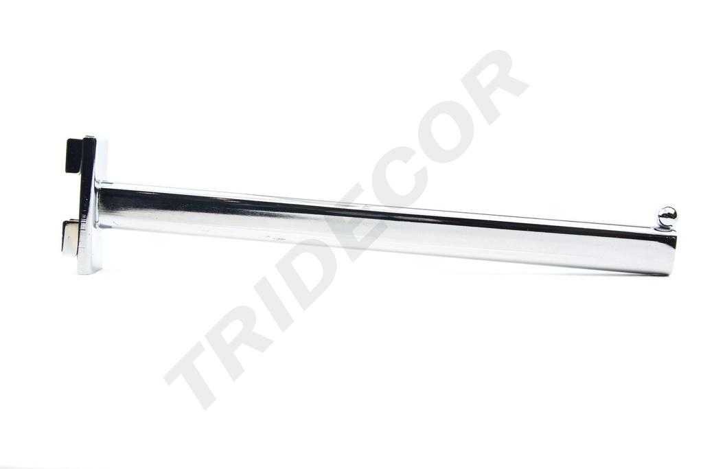 Colgador recto para sistema de cremallera 1 bola 35cm