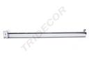 Percha de Cromado con una bola para el tubo rectangular de 40cm