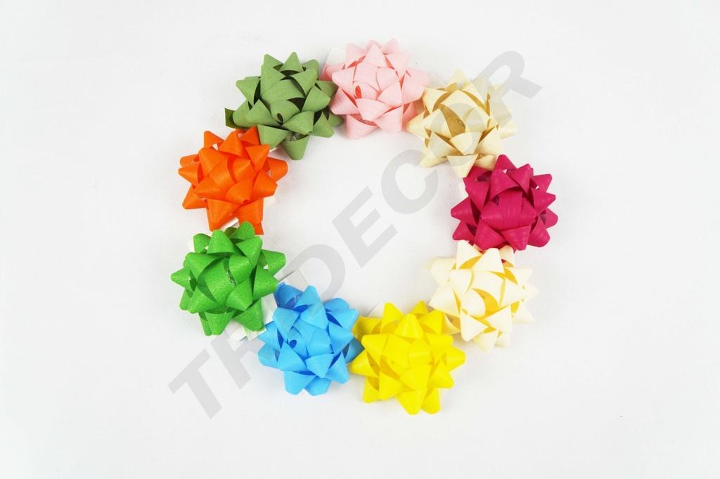 Estrellas adhesivas de varios colores 5X5X3cm 100 unidades por caja