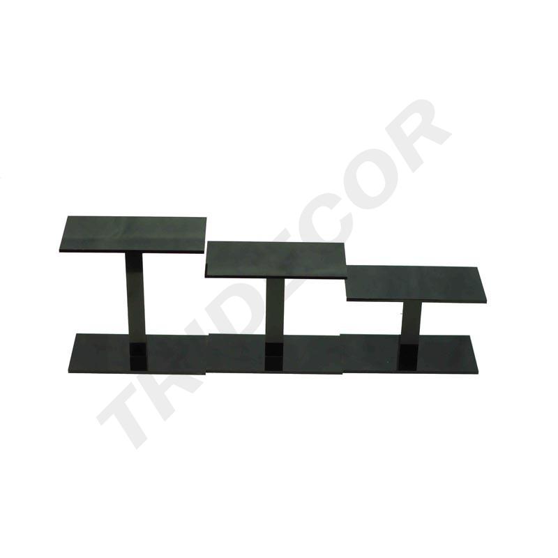 Soporte de Exhibición de Acrílico | Color Negro | 3 Alturas