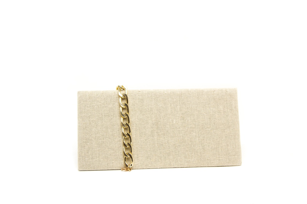 Exhibidor de Pulseras de Lino Beige 25X11.5X8cm