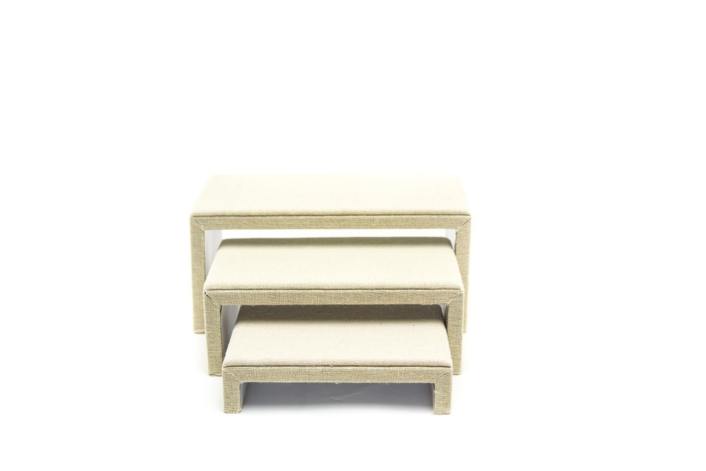 Expositor de Lino Beige Forma C 3 Alturas