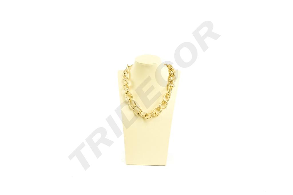 Expositor de Collares de Cuero Sintético de Vainilla
