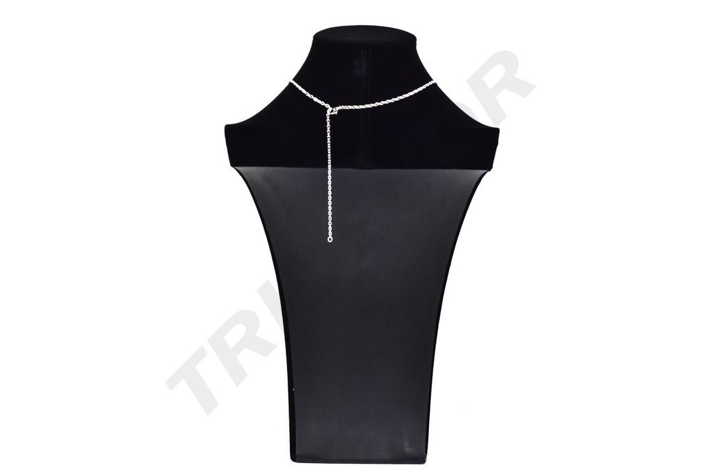 Expositor de Collar de Terciopelo Negro