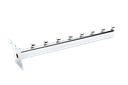 Colgador inclinado con 8 bolas para panel de lamas de 35cm