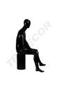 040279-Maniquí-de-hombre-sentado-negro-brillo-tridecor