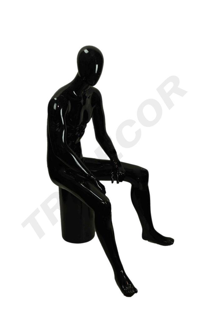 040279-Maniquí-de-hombre-sentado-negro-brillo-tridecor