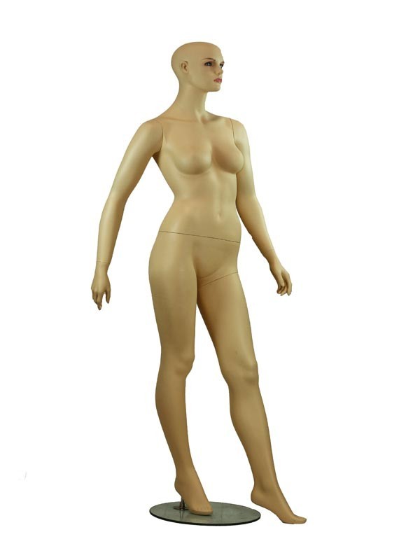 Maniquí Femenino de Fibra de Vidrio Color Carne