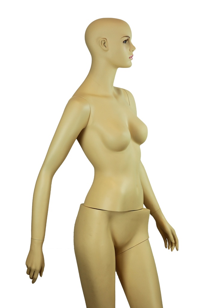 Maniquí Femenino de Fibra de Vidrio Color Carne