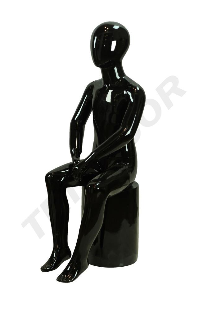 040855-maniquí-infantil-sentado-negro-brillo-8-años-tridecor