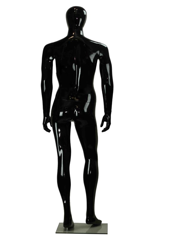 040604-Maniquí-Hombre-Negro-Brillo-Rostro-Abstracto-tridecor
