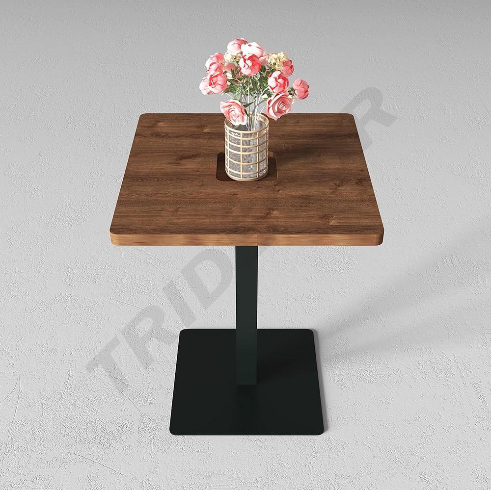 Mesa cuadrada de madera para hostelería 60X60X76.4cm Varios colores