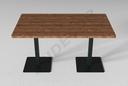 Mesa de Madera Rectangular para Hostelería 140X80X75cm Varios Colores