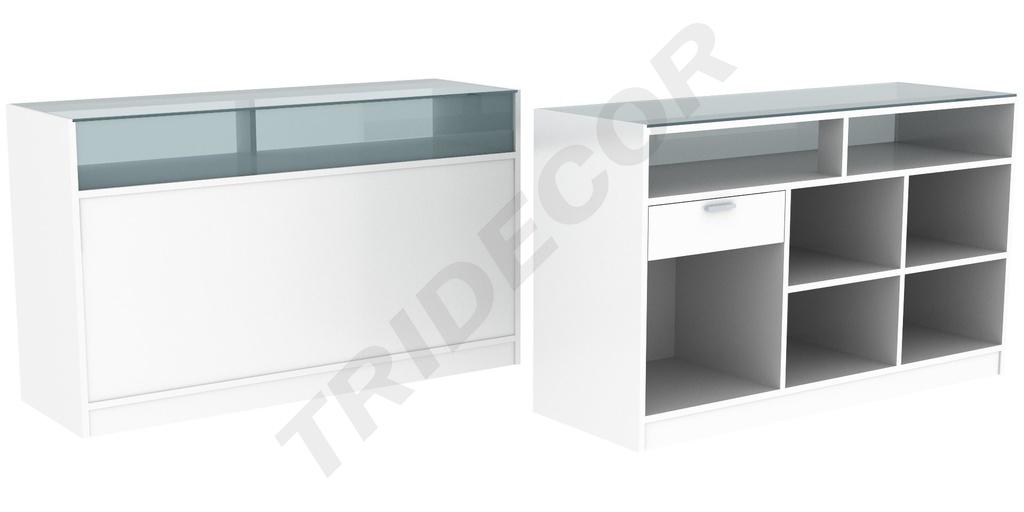 0270003-Mostrador-con-Cristal-180-x-50-x-90-cm-Blanco-tridecor