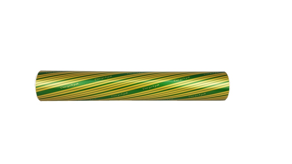 Deseo que Te Guste el Papel de Regalo Verde y Dorado 62cm