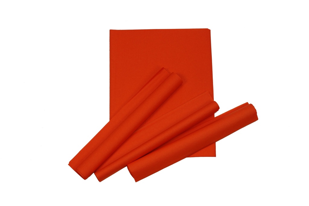 Papel de seda naranja 75X50 100 unidades