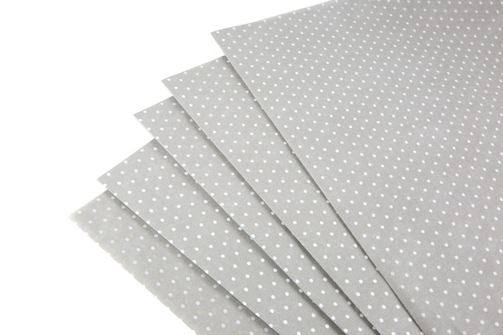 Papel Tisú Puntos Blancos sobre Fondo de Chocolate 62X86cm 100 unidades