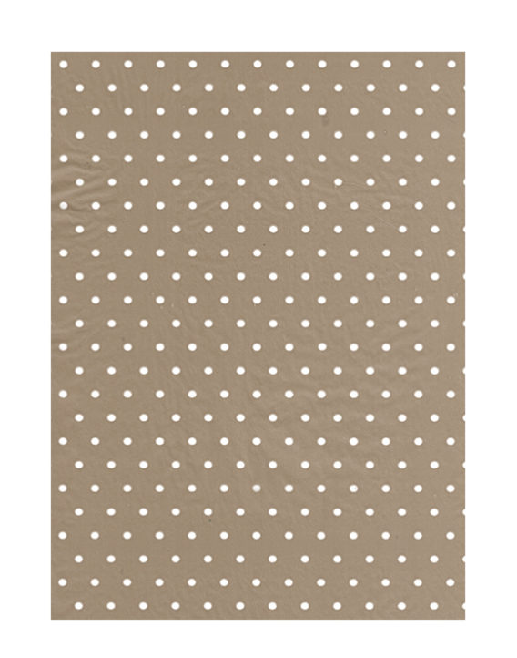 Papel Tisú Puntos Blancos sobre Fondo de Chocolate 62X86cm 100 unidades