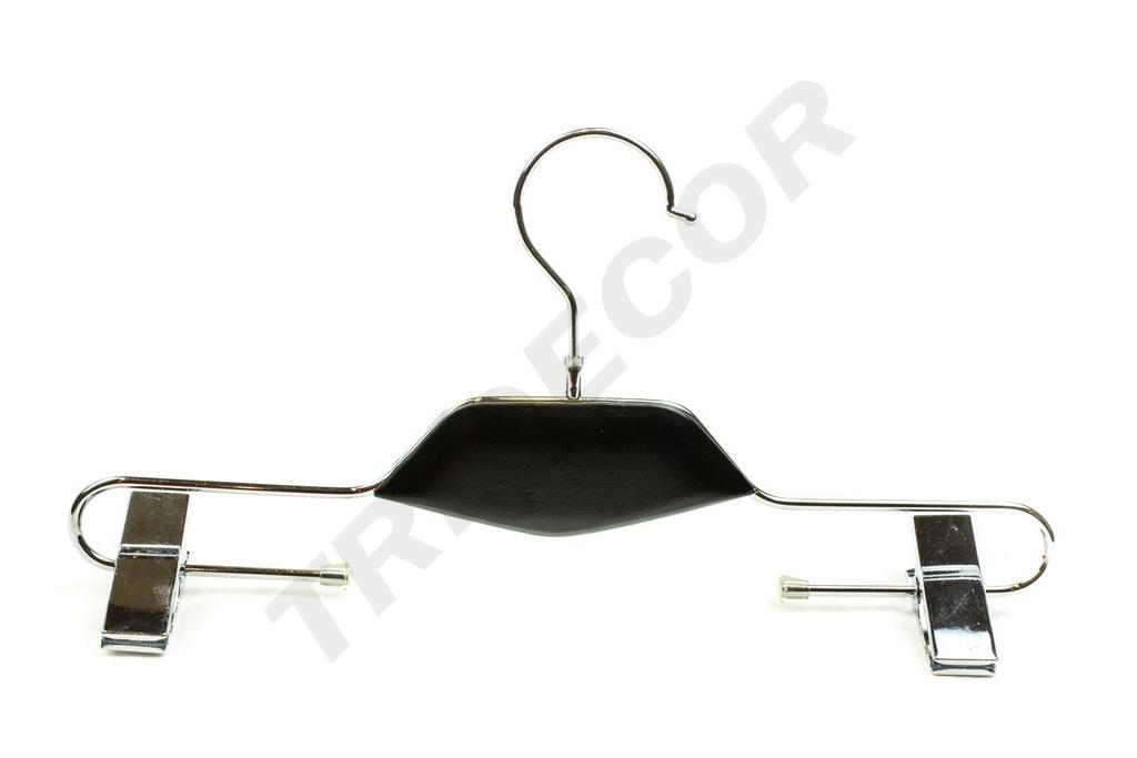 Percha de metal con clips color negro precio unitario