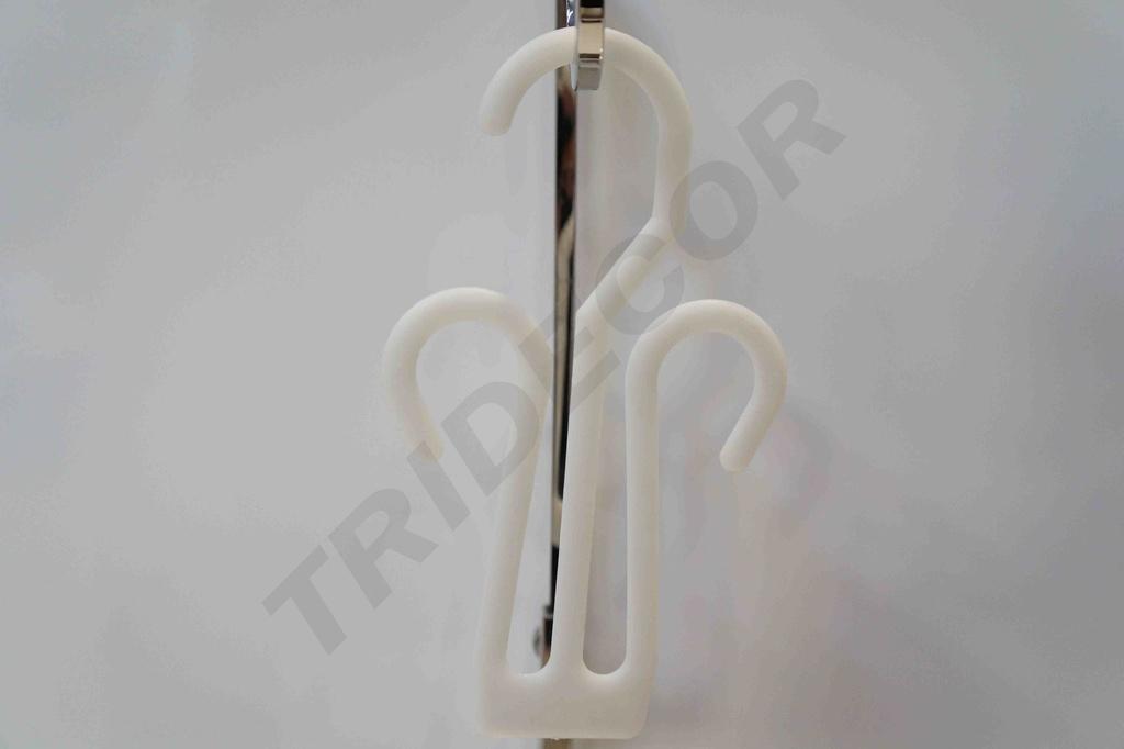 Percha de Zapatos de Plástico Flexible Color Blanco 10 unidades